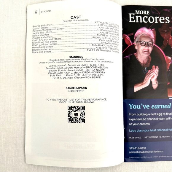 Come From Away Encore Program Aronoff Center Cincinnati Mar 2025 Broadway Tour - Picture 3 of 12